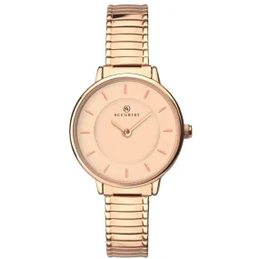 Accurist Ladies Rose Gold Expandable Bracelet Watch
