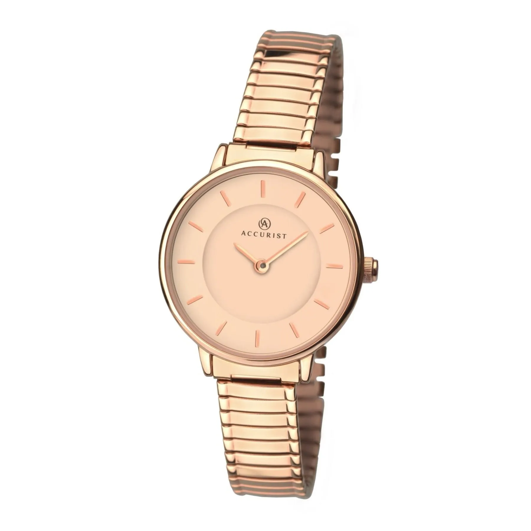 Accurist Ladies Rose Gold Expandable Bracelet Watch