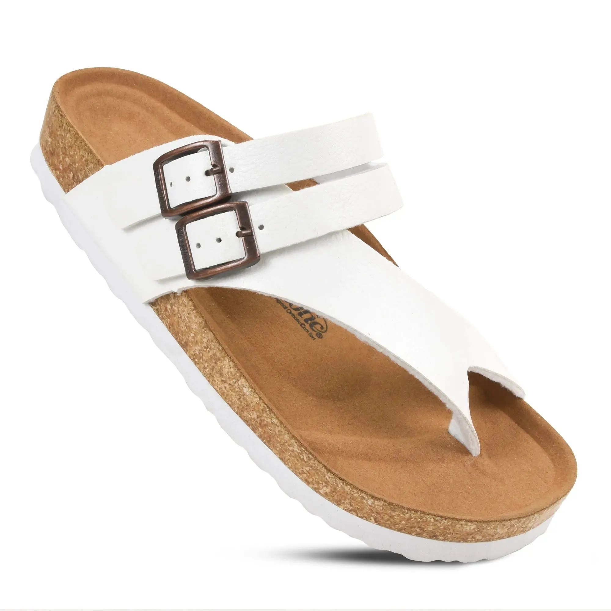 Aerothotic Kaizen Women's Chic and Comfortable Split Toe Sandals - Trendy Slip-On Slides