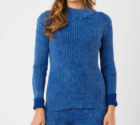 Angel Apparel - Cable Mock Neck Sweater