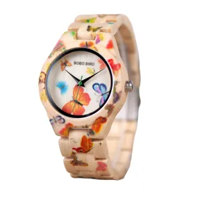 BOBO BIRD Handmade Luxury Quartz Movement Wooden Watch