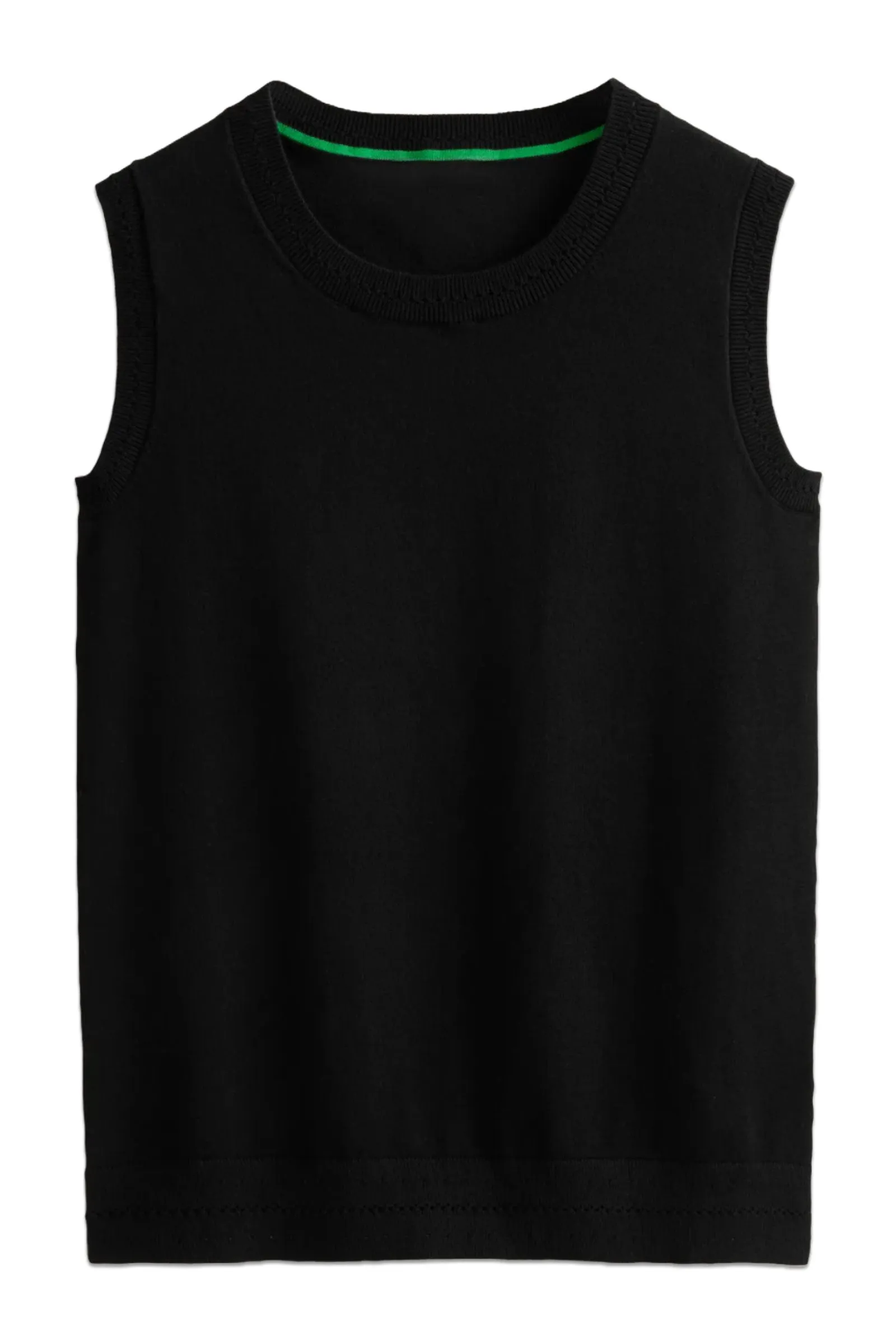 Catriona Crew Neck Cotton Tank