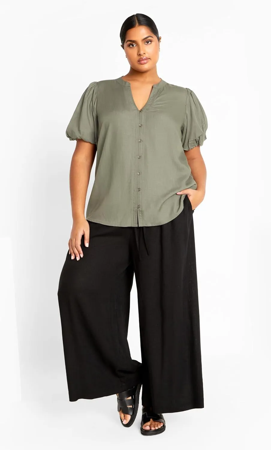 City Chic Women's Plus Size Ashley Crop Pant