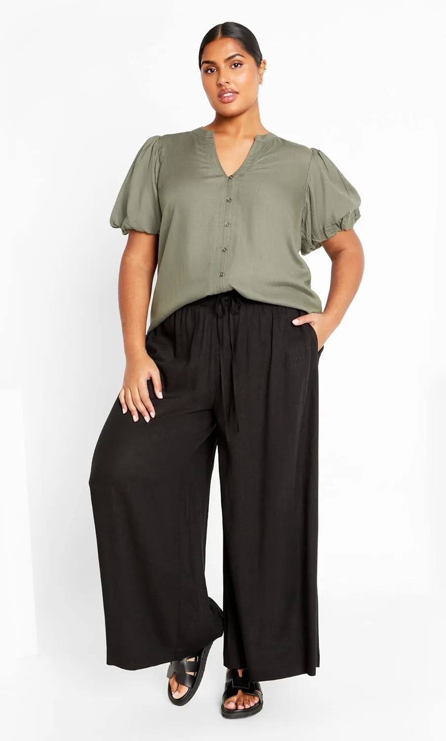 City Chic Women's Plus Size Ashley Crop Pant