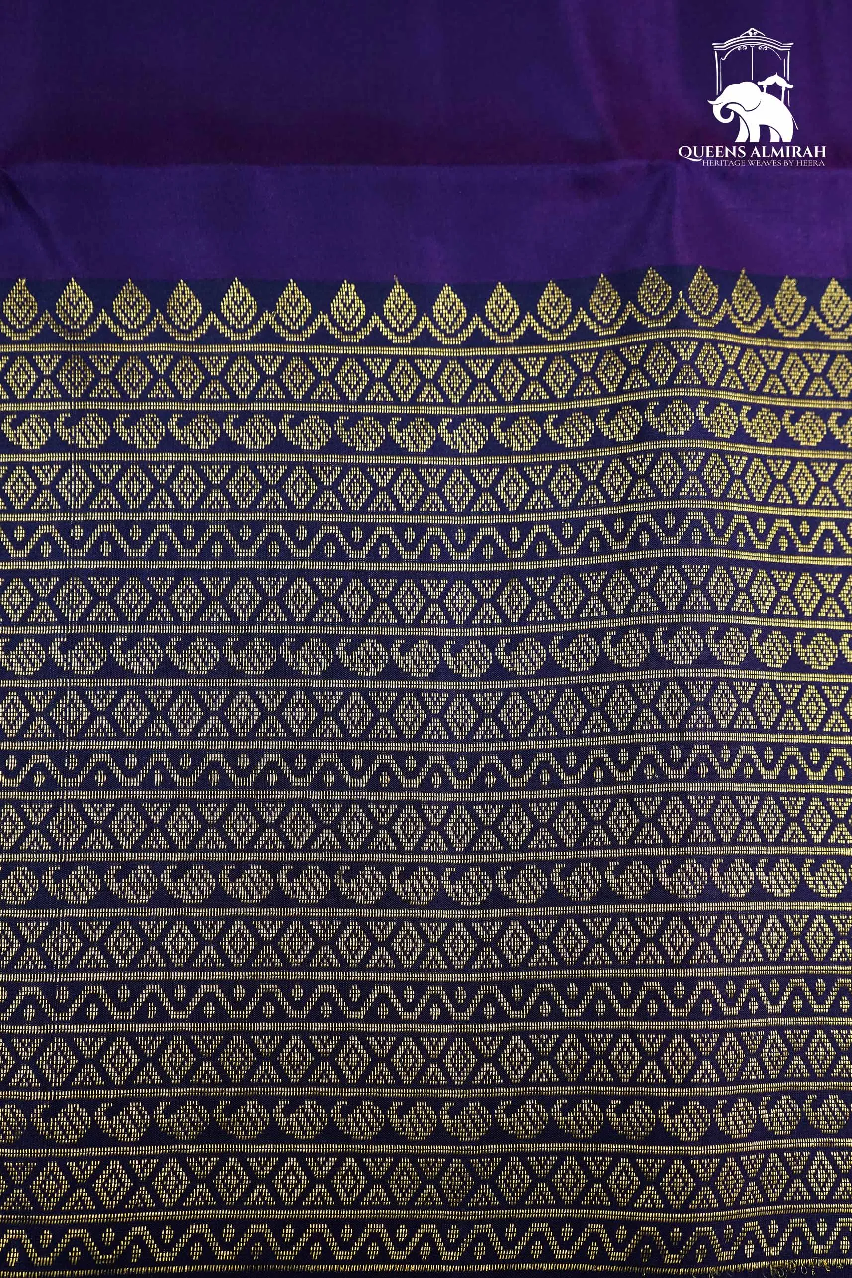 DARK PURPLE WITH WOVEN BORDER SOFT SILK SAREE