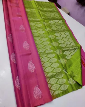 Deserving Pink Soft Silk Saree With Sonorous Blouse Piece