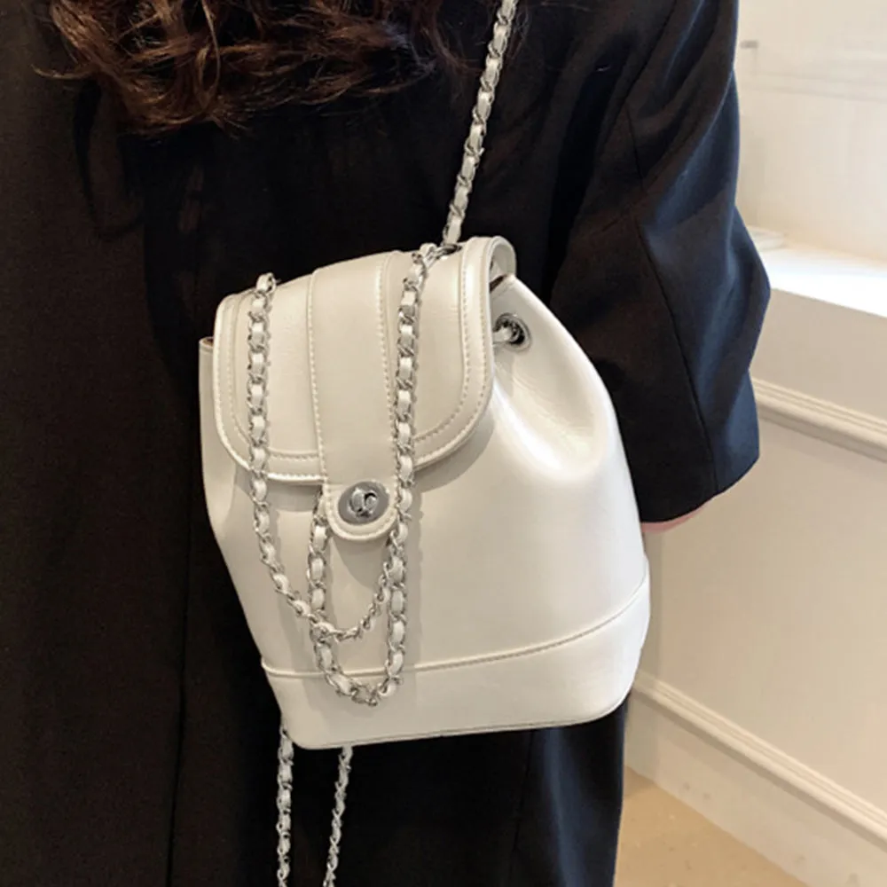 Feminine Chain Mini Backpack