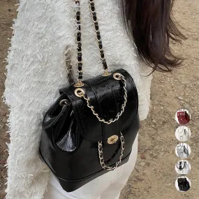 Feminine Chain Mini Backpack