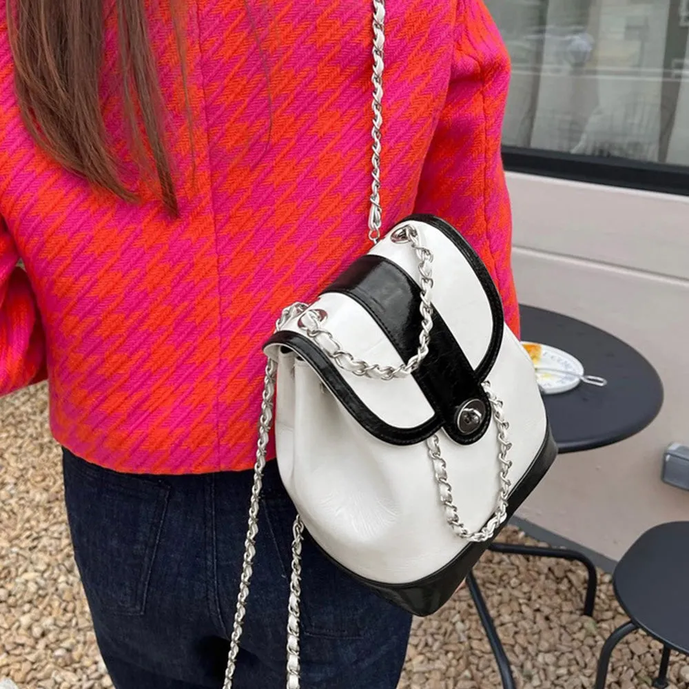 Feminine Chain Mini Backpack