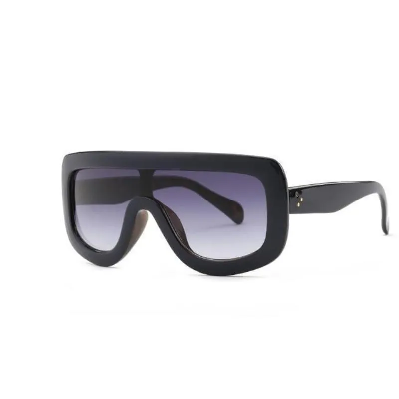 Feminine Shield Oversized Sunglasses