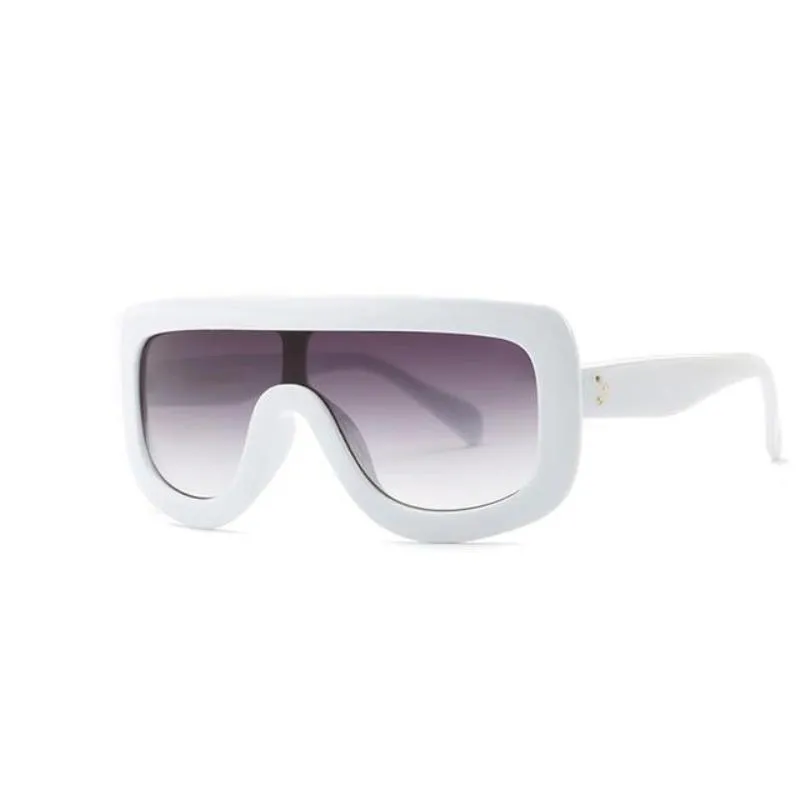 Feminine Shield Oversized Sunglasses