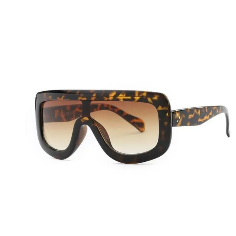 Feminine Shield Oversized Sunglasses