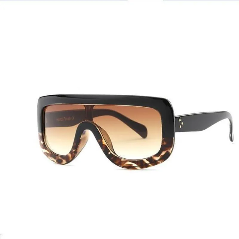 Feminine Shield Oversized Sunglasses