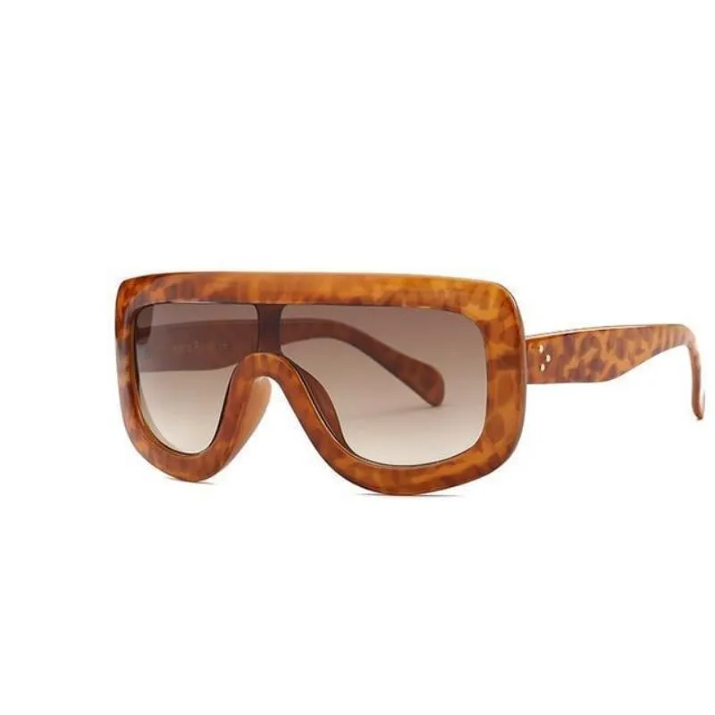 Feminine Shield Oversized Sunglasses