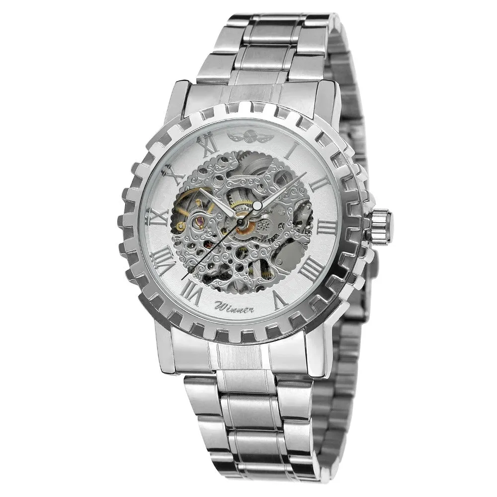FORSINING Men's New Trendy Skeleton Automatic Movement