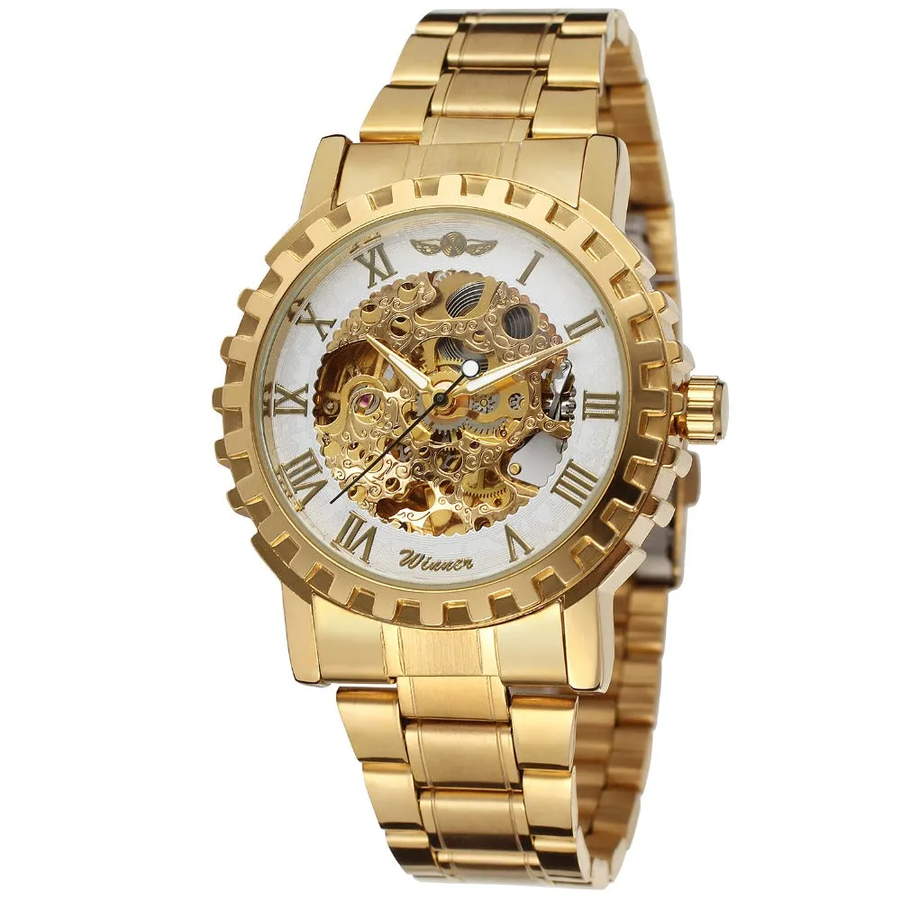 FORSINING Men's New Trendy Skeleton Automatic Movement