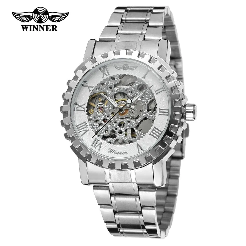 FORSINING Men's New Trendy Skeleton Automatic Movement