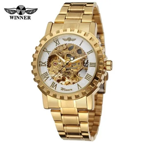 FORSINING Men's New Trendy Skeleton Automatic Movement