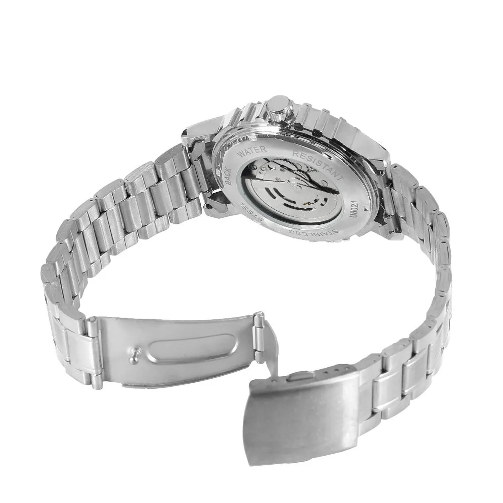 FORSINING Men's New Trendy Skeleton Automatic Movement