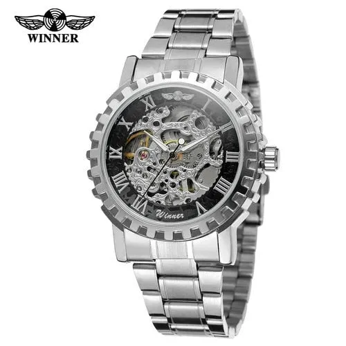 FORSINING Men's New Trendy Skeleton Automatic Movement