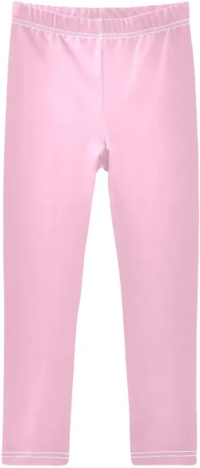 Girls' Leggings Candy Light Pink Toddler Kids Stretch Yoga Pants Tights Dance Athletic Long Pants 9-10T