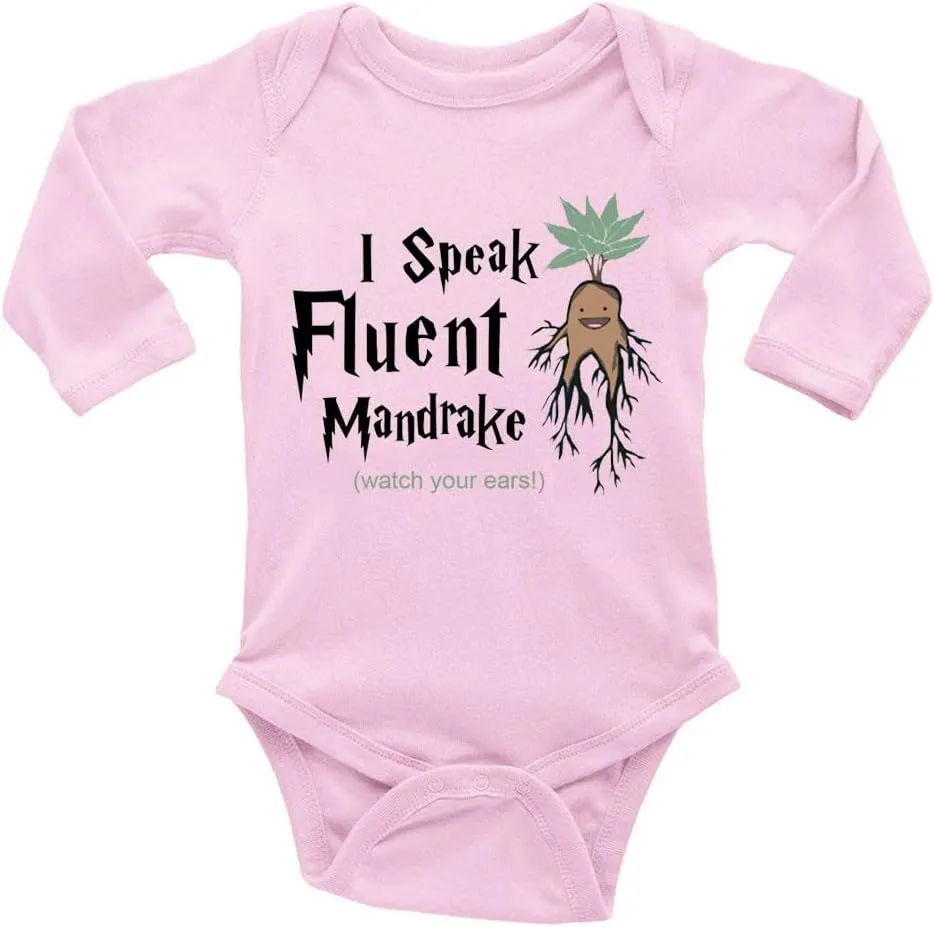 GKrepps I Speak Fluent Mandrake Watch Your Ears! Baby Clothes Newborn Organic Bodysuits Romper