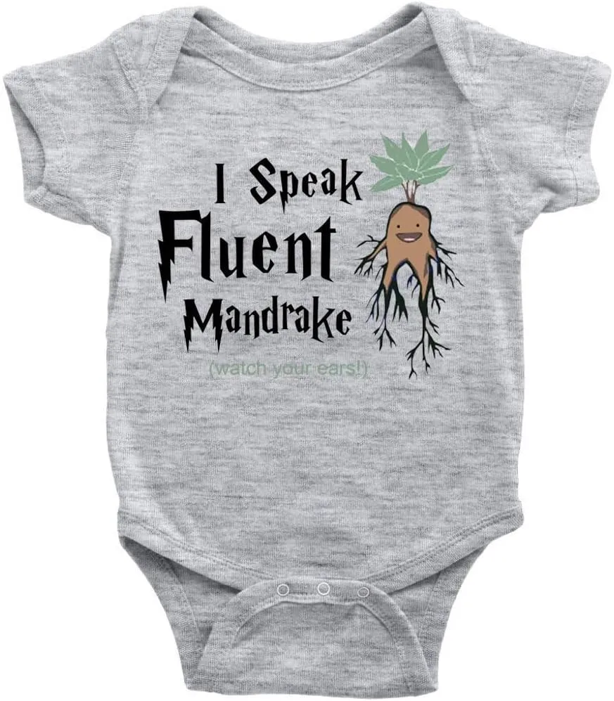 GKrepps I Speak Fluent Mandrake Watch Your Ears! Baby Clothes Newborn Organic Bodysuits Romper