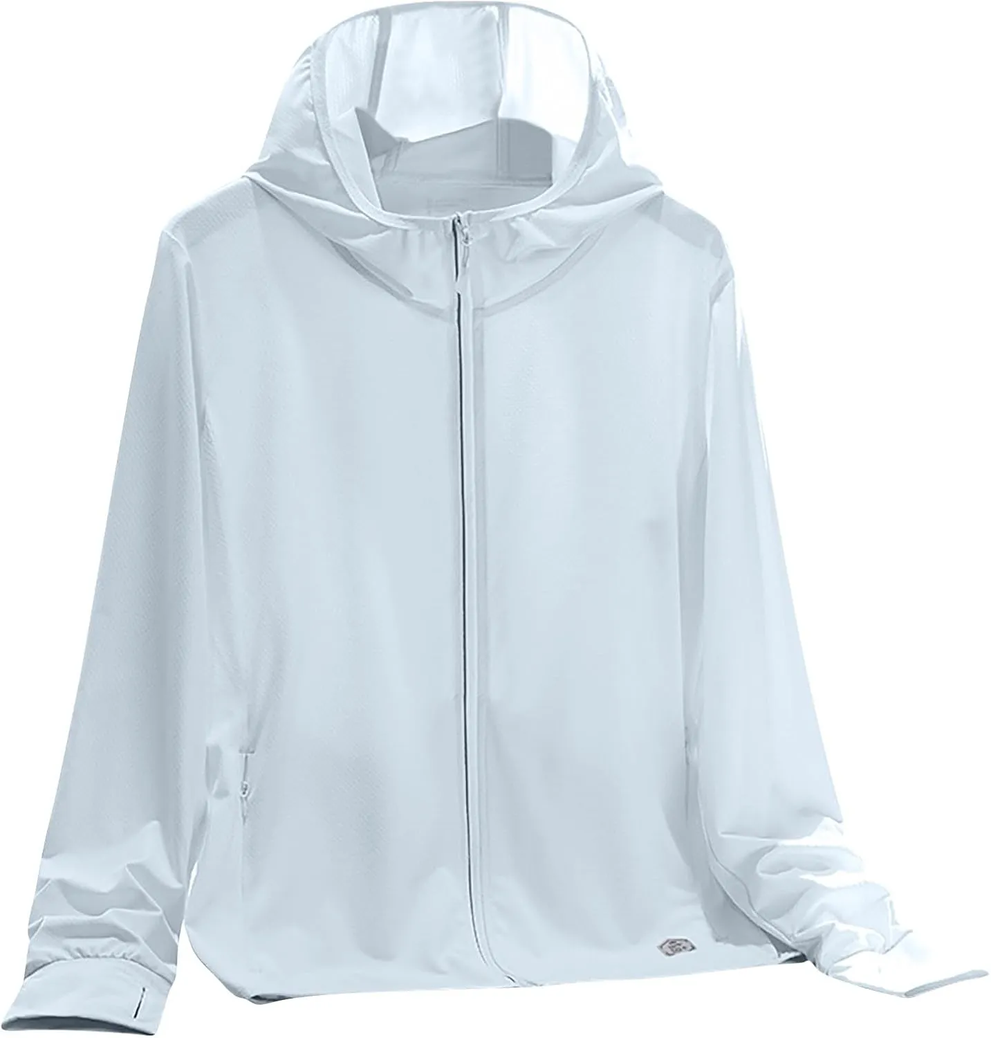 HGps8w Women's UPF 50  Sun Protection Hoodie Jacket Breathable Summer Reflective Lightweight Long Sleeve Hiking Sun Shirt