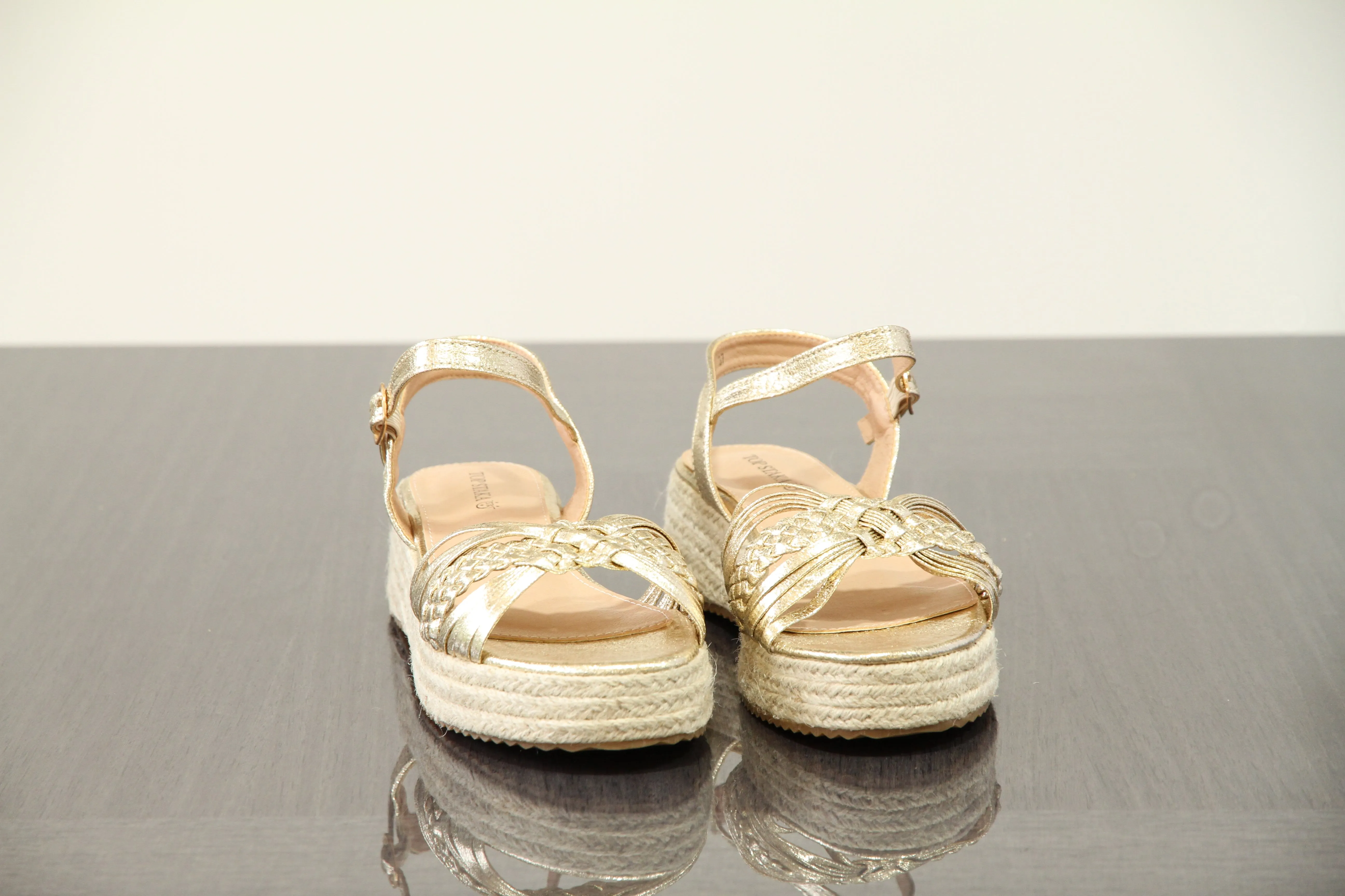 IVACHY Women's Braided Wedge Sandals - Espadrille Platform- Comfortable 4cm Heel, Adjustable Buckle Closure BG-732