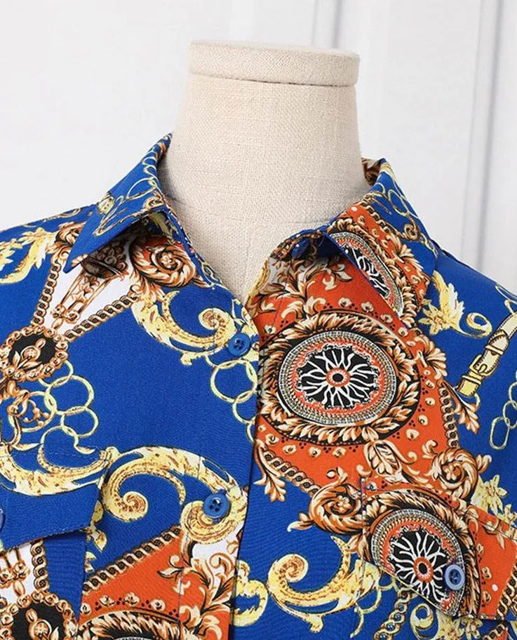 Kaftan Vestido Printed Summer Dress