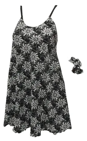 LA LEELA Women Summer Casual T  Dresses Beach Cover up Tank Swing Sundress