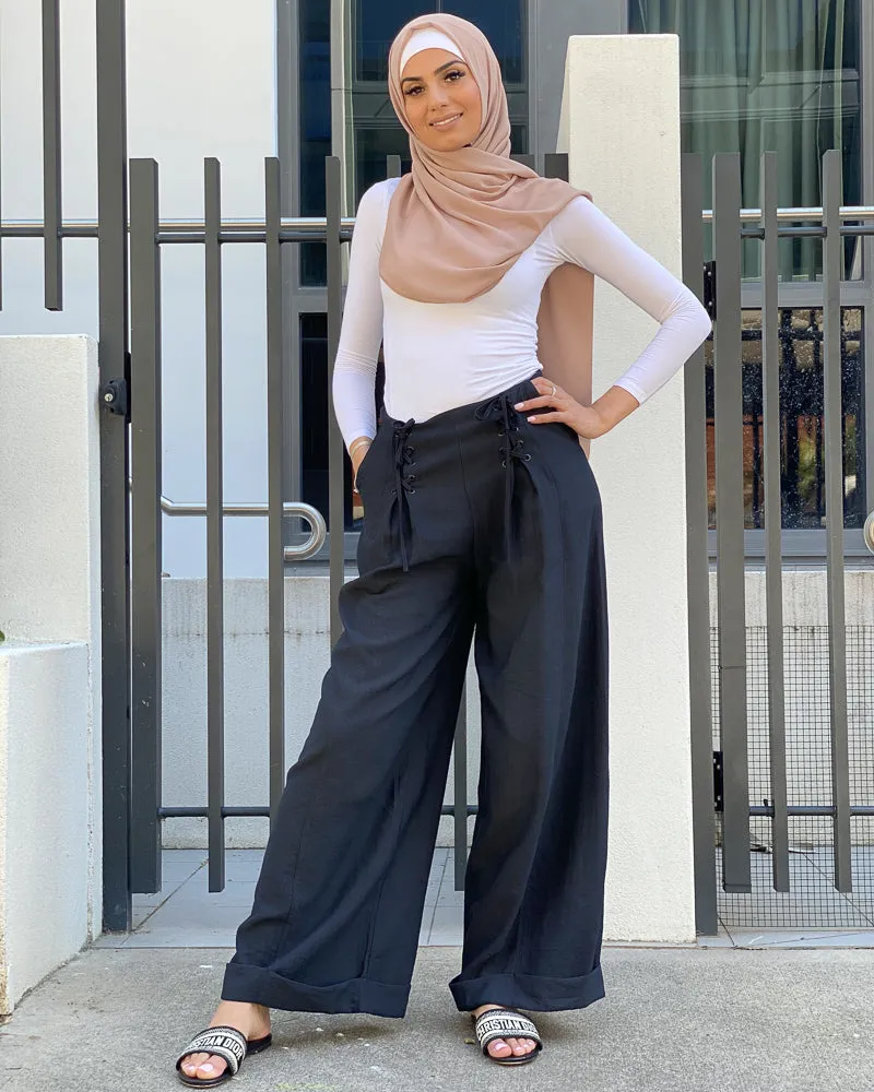 Linen Laced Pants