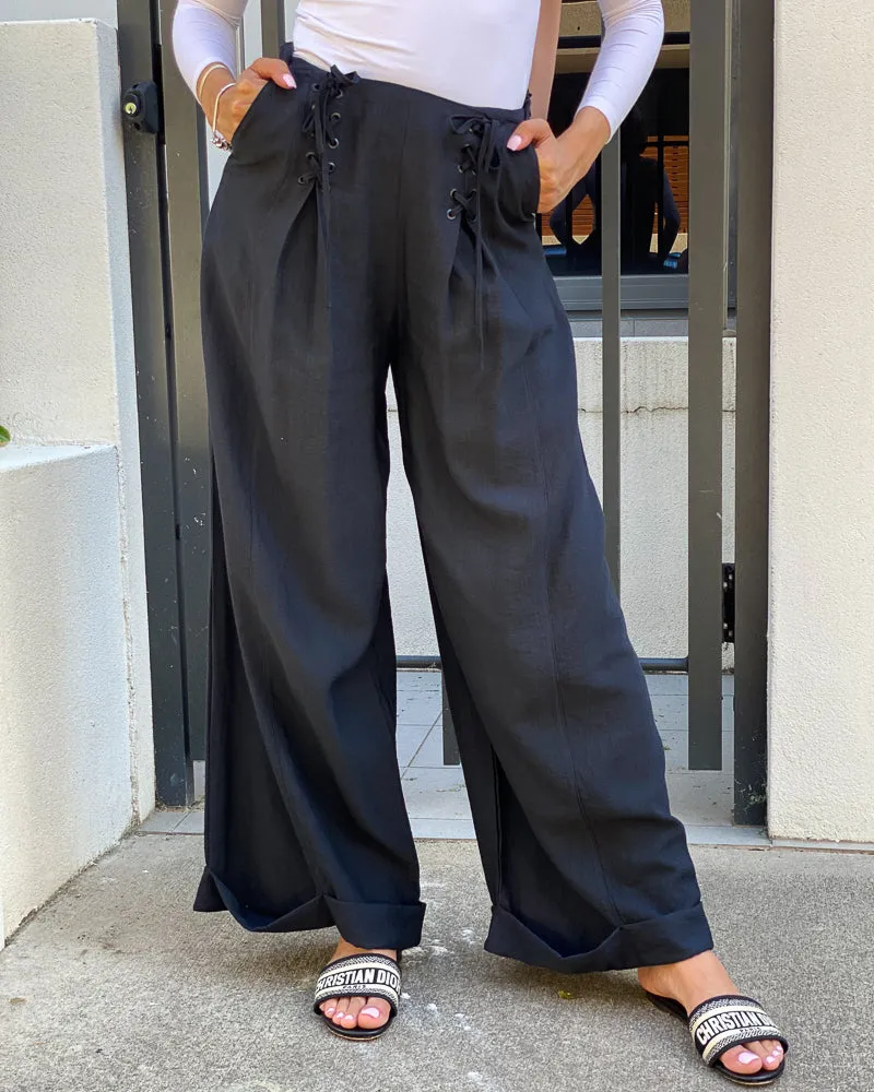 Linen Laced Pants