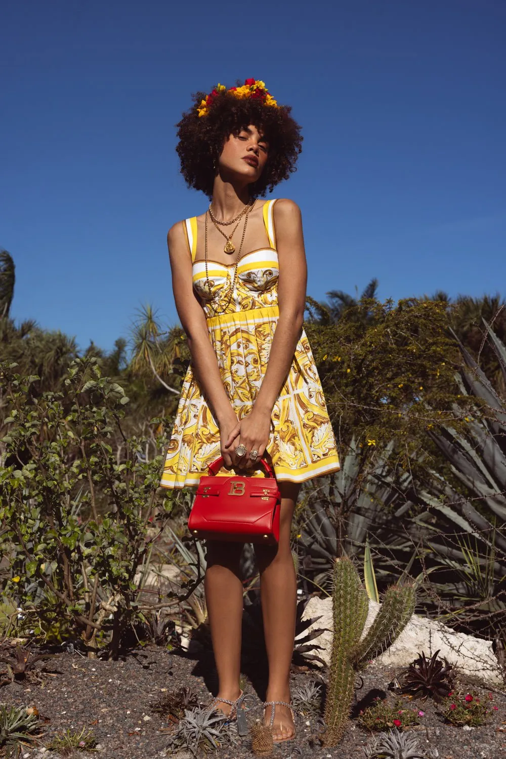 Maiolica Printed Mini Sundress