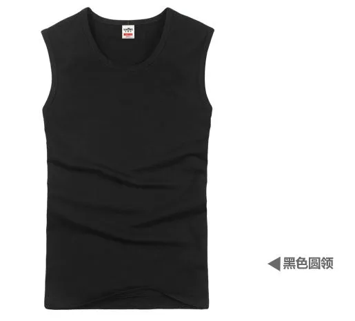 Men Cotton Tank Top Sleeveless Breathable Fitness Sporty Stretchable Tank Top