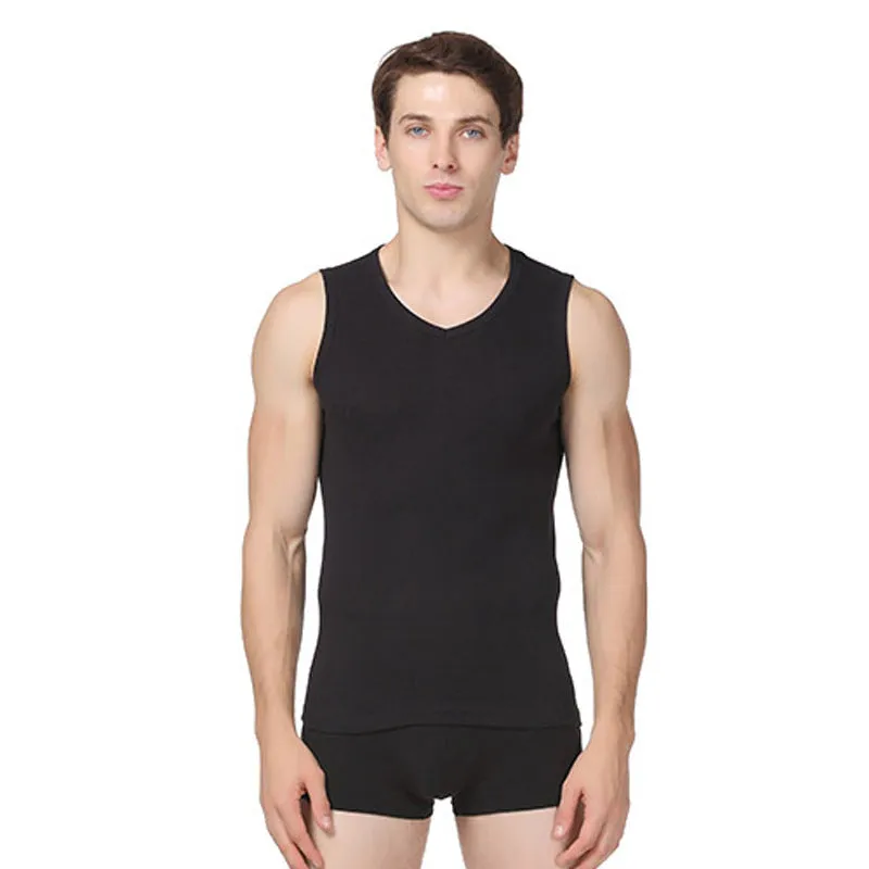 Men Cotton Tank Top Sleeveless Breathable Fitness Sporty Stretchable Tank Top