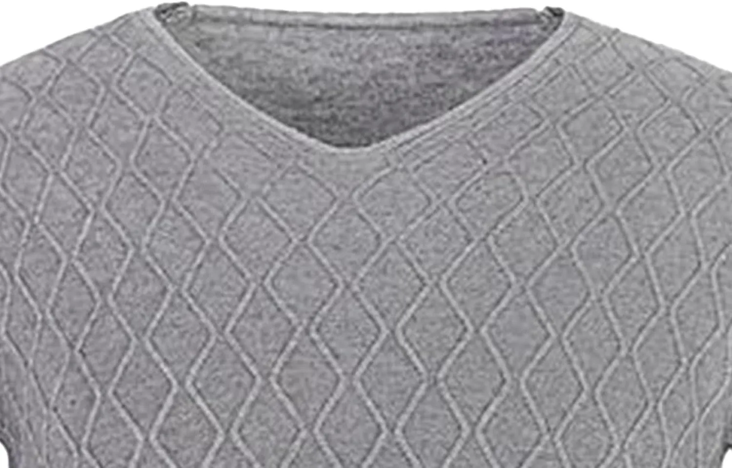 Men's Solid Color Slim V-Neck Sweater Pullover Thin Stylish Tops Lightweight Breathable Casual Sweatshirt