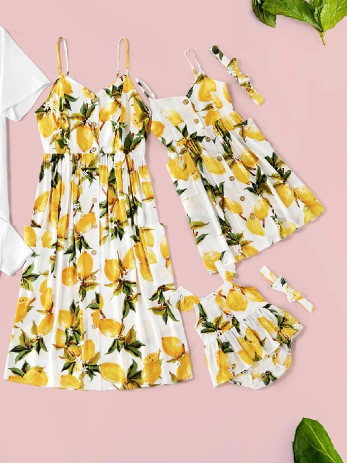 Mommy And Me Mellow Yellow Lemon Dress