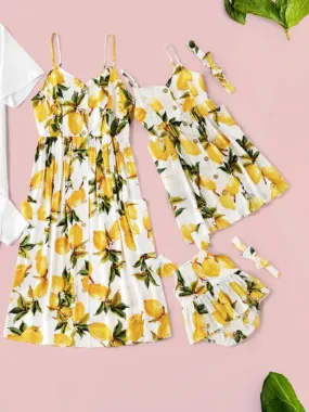 Mommy And Me Mellow Yellow Lemon Dress
