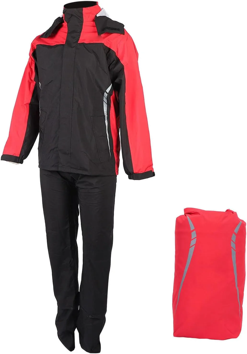 Motorcycle Rain Jacket Pants, 2-part Light Motorcycle Rain Suit for Outdoor Driving