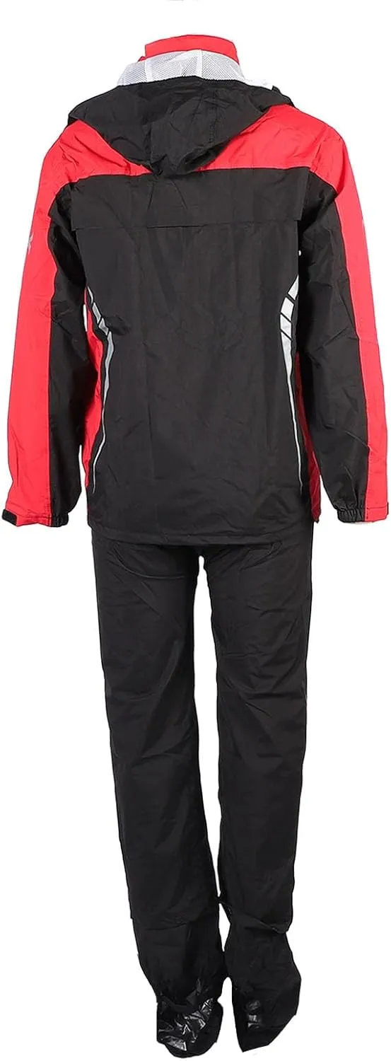 Motorcycle Rain Jacket Pants, 2-part Light Motorcycle Rain Suit for Outdoor Driving