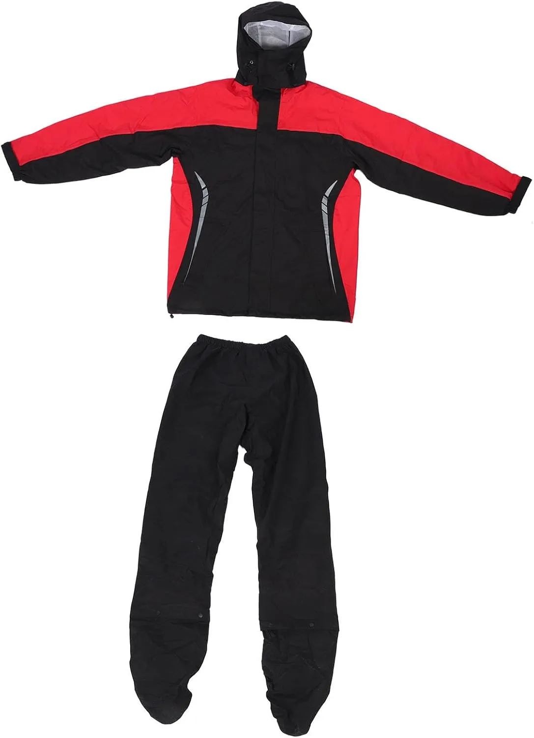Motorcycle Rain Jacket Pants, 2-part Light Motorcycle Rain Suit for Outdoor Driving