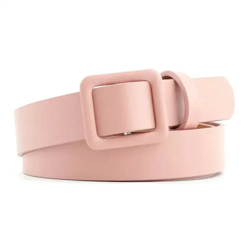 No Hole Waist Belt Solid Color Fashion Accessories