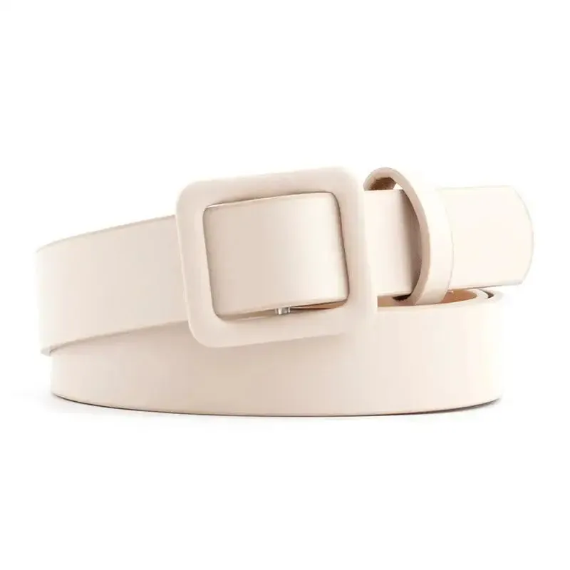No Hole Waist Belt Solid Color Fashion Accessories