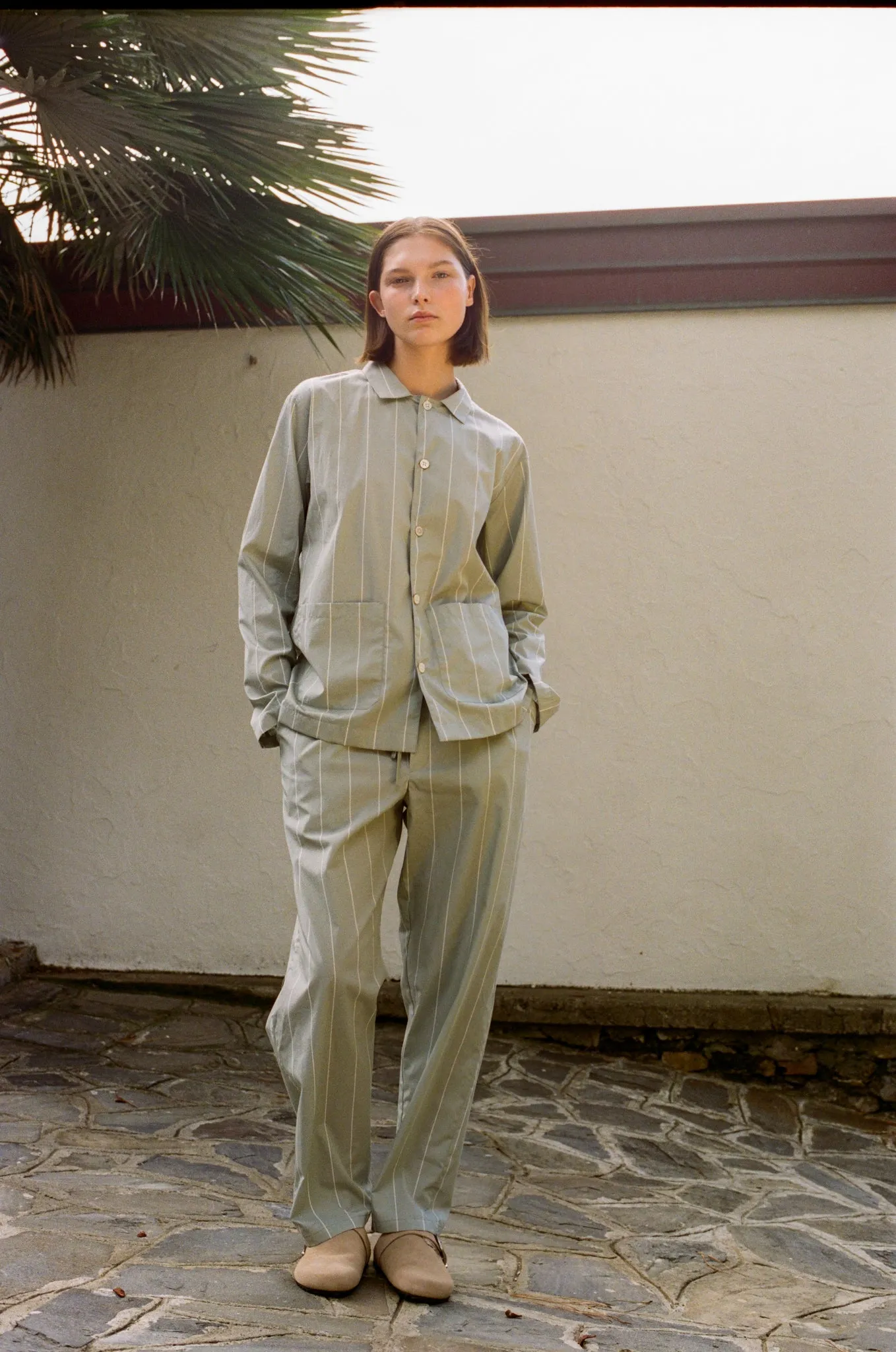 PAXTON VENICE 60'S STRIPE - LIGHT GREEN STRIPE