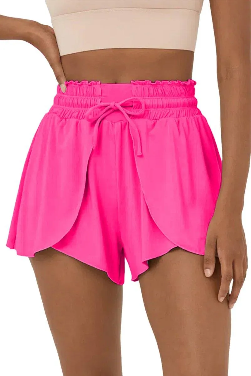 Petal Wrap Flowy Swim Shorts