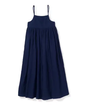 Petite Plume Navy Gauze Serene Sundress