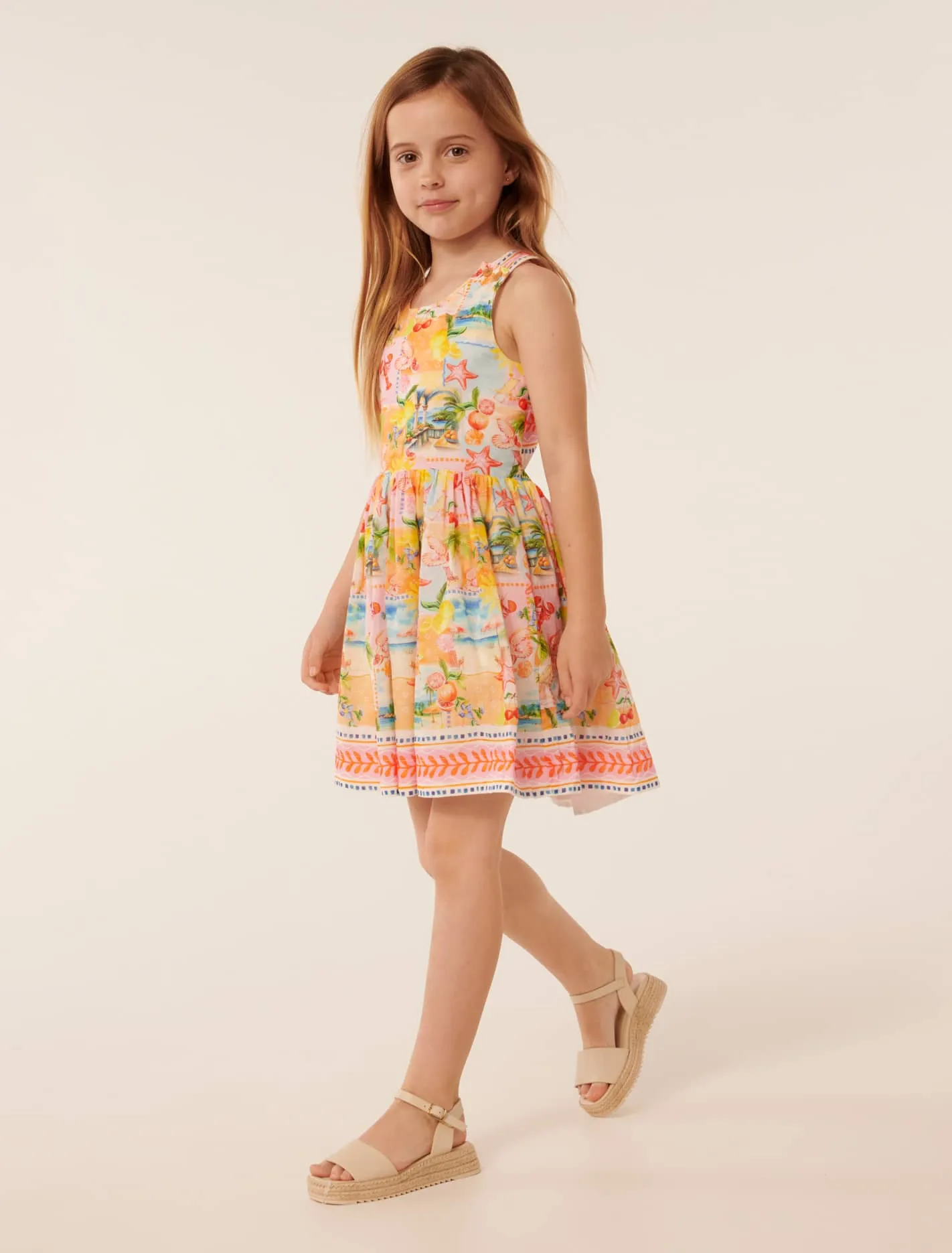 Piper Cross Back Girls Dress