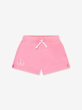 Ralph Lauren Girls Logo Shorts in Pink