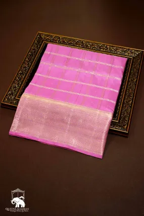 ROSE MILK PINK WITH WOVEN BORDER SOFT SILK SAREE